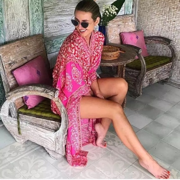 LAST ONE! 5⭐️ FAVE DEL MAR KIMONO Beach Cover Up - Picture 4 of 8